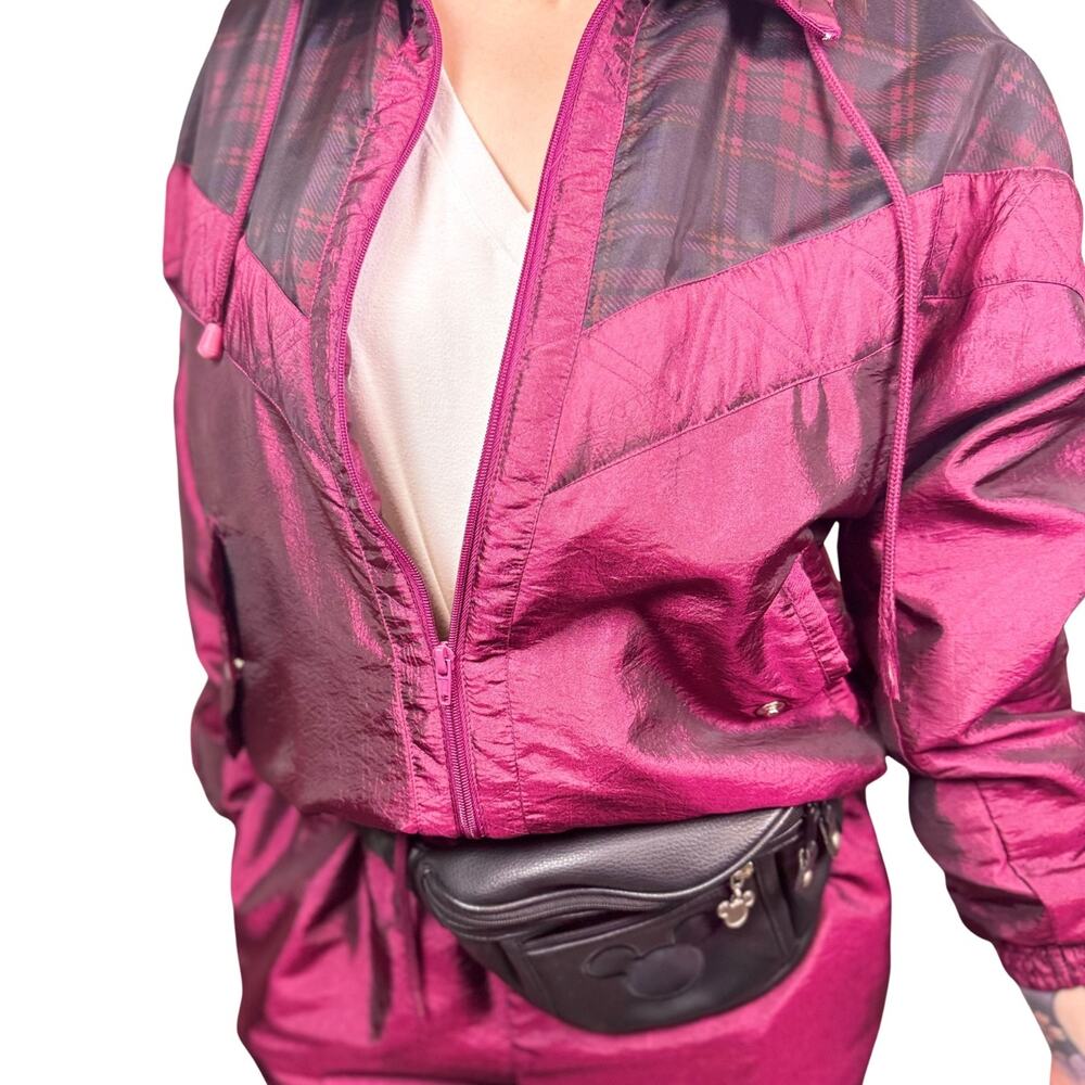 Vintage 90s Sunterra Tracksuit Womens PL | Plaid Jacket Pants Set NWOT condition - Picture 5 of 14